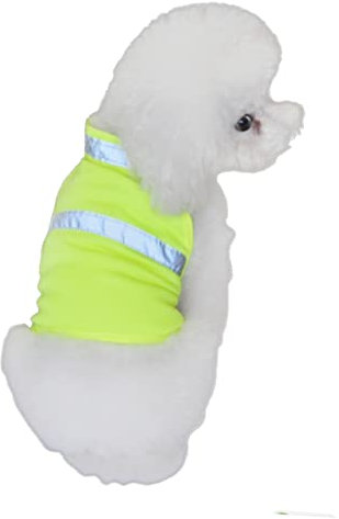 YARNOW Hundesicherheitsweste Reflektierend Atmungsaktiv Verstellbar Fluoreszierend Gelb Für Kleine Hunde Für Joggen Und Outdoor-aktivitäten