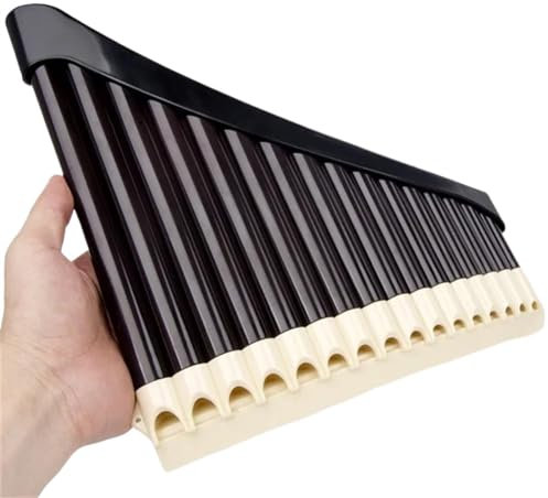 pan flute 1pc Pan Flute 16/18 Pipes Panpipes AC Tone Tunable Panflute Professional Pan Pipe Musical Instrument (Color : 16bk)