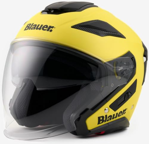Casco Blauer JET - JJ01 MONO Giallo Opaco S
