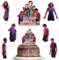 7 Stücke StrangerThing Kuchen Deko Set, StrangerThing Cake Topper Decorations, StrangerThing Cupcake Toppers, Geburtstags Kuchenzubehör, Geeignet für Geburtstagsfeiern für Jungen und Mädchen