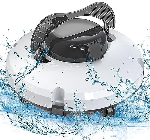 Robot aspirapolvere per piscina 2025 per piscina fuori terra, robot senza fili per piscina a doppio motore, autonomia di 120 minuti, Auto-Dock, aspirapolvere automatico per piscine interrate fino a