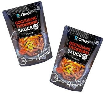 O'Food Tteokbokki Sauce Doppelpack - Authentische koreanische Reiskuchen - OG ASIA (240, Gochujang Tteokbokki Sauce)