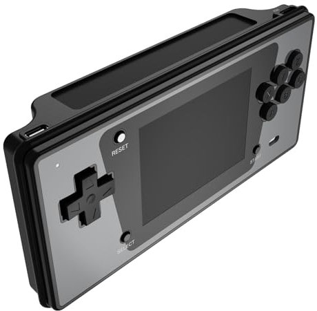 NEOCADE Consola de Juegos Portátil para Mega Drive, Sega Genesis Retro Game Pocket, Consola de Juegos Portátil con 18 Juegos NES, 12 Cartuchos MD en 1, Pantalla LCD de 3,5', 30fps, Resolución 320x240