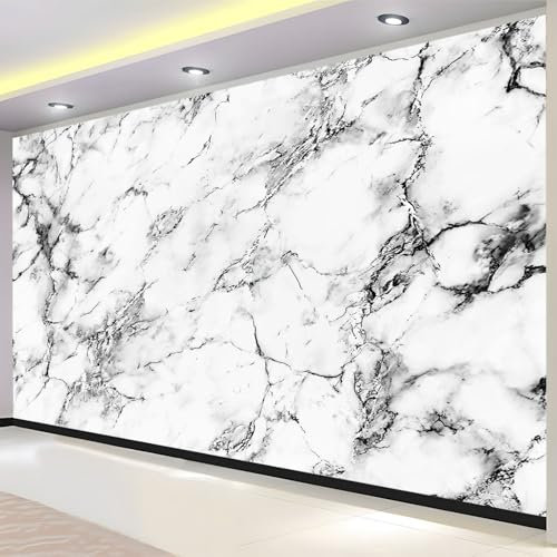 Grigio Carta da Parati Murale Effetto 200 x 140 cm struttura in marmo Foto 3D Murale Carta Parati Soggiorno Camera da Letto TV Parete Ristorante Rivestimento Murale Decor