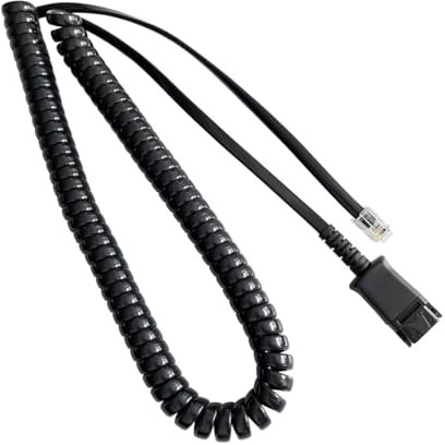daily headset U10P-S Adapter Reversed Cable Compatible with Plantronics QD Work with Grandstream Snom Yealink IP Phones