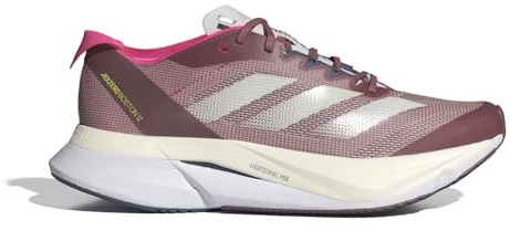 adidas Adizero Boston 12 Damen-Laufschuhe, Bordeauxrot