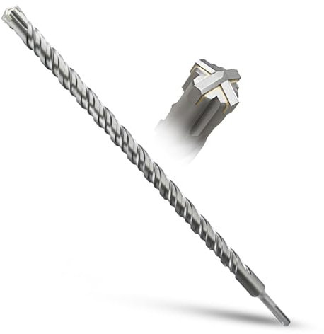 METOTY SDS Plus Bohrer 22mm×460mm,Steinbohrer,Hammerbohrer,Betonbohrer,Für Stein,Beton,Naturstein,Ziegelmauer