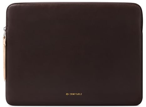 Comfyable Housse de protection fine en cuir synthétique compatible avec iPad Air 13 M3 2025, iPad Pro 13 M4 2024 avec clavier magique et porte-crayon, chocolat