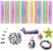 Pfeifenreiniger,450 Stück 300 Pfeifenputzer zum Basteln 150 Selbstklebende Wackelaugen,Macaron 7Farben Chenilledraht 30cm,Pipe Cleaner für DIY Projekte und Basteldeko für Kinder