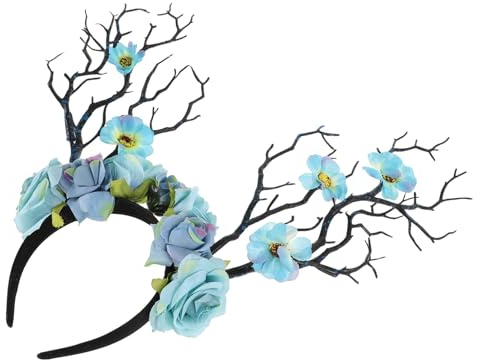 HONITANO Simulation Flower Headband Branches for Decoration Artificial Stems Hair Decorations Vibrant
