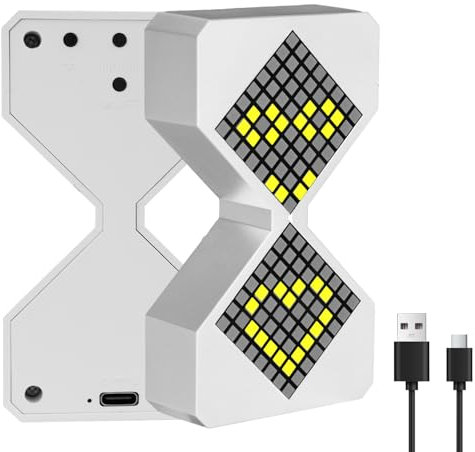 LED Digital Elektronische Sanduhr Schwerkraftgesteuerter Timer, Frei Einstellbar 1–30 Minuten Sand-Zeit Uhr Entspannungs-Spielzeug für Küche Raum Wohn-Deko (Weiß)