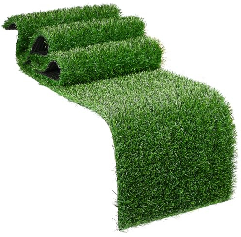 XLX TURF Grüner Kunstgras-Tischläufer für Minecraft-Geburtstage & Fußballpartys – Künstliches Gras als Deko für Dschungel-Safari-Tischdekorationen, 30 cm × 122 cm
