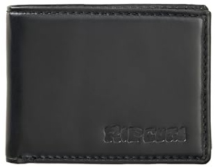 Rip Curl Herren Search Surf Leder Geldbörse Mehrere Kartenfächer und Ausweisfenster Schwarz