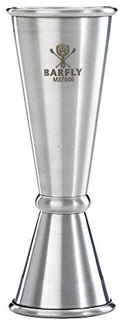 Barfly M37000 Tasse à mesurer japonaise en acier inoxydable 1,2 g x 1,9 cm, Acier inoxydable, acier inoxydable, 1 oz x 2 oz