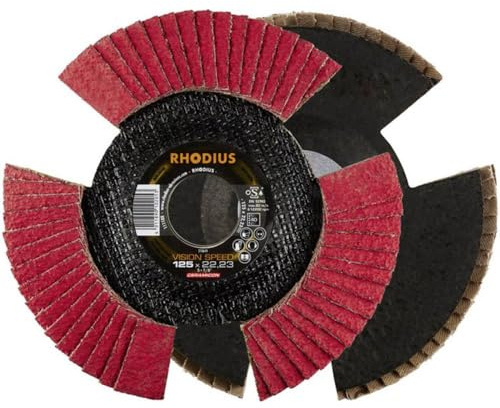 Rhodius 210646 VISION SPEED Fächerschleifscheibe Durchmesser 125 mm Bohrungs-Ø 22.23 mm Edelstahl 1 St.