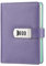 NectaRoy Lock Journal Lockable Refillable Diary, PU Leather Cover Writing Notebook Planner Organizer with Combination Lock, Travel Journal with Lock, Notepad with Pen Holder, Size 185x135mm
