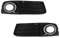 Qualite Parties 2x STOßSTANGE GITTER GRILL BLENDE NEBELSCHEINWERFER LINKS + RECHTS (Schwarz, Kunststoff, PKW, Automobil-Gitter, Autoteile, 81338031)