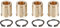 DGOINGPI Brake Callipers & Parts Brass Brake Caliper Guide Bushing Set Fit For BMW E46 E36 E90 E91 E92 E30 E39 E28 E34 E82 E88 E24 E32 Z3 Z4 325i 328i 535i Brake Front