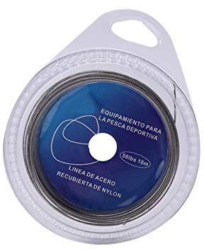 Filo di acciaio sostituzione per la pesca, 5 tipi 10m 7 fili intrecciati er Filo di acciaio sostituzione per la pesca in mare cosostituzione perto di plastica(50 libbre)