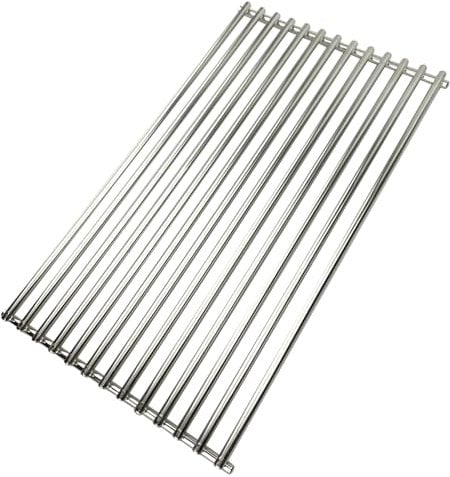 Grillfürst breiter Edelstahl Grillrost Gasgrill Stationen der G-Serie (ab G210) - pflegeleichtes Grillgitter mit 8 mm starken Streben, Ersatz Grillrost im Format 41,6 x 24,1 cm