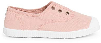 Pisamonas Tennis en Toile avec Bout Caoutchouc sans Lacets Taille 30 Couleur Rose Pâle