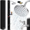 KESSER® Douche Solaire | Douche Solaire de Jardin 40 l | Eau Chaude | Maximum 60°C | sans raccordement électrique | Douche de Piscine et Camping| Pommeau de Douche Effet Pluie et Robinet, Le Noir