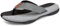 ChayChax Tongs Hommes Souple Sandales de Sports Antidérapante Flip Flops Décontractée Chaussures de Plage et Piscine,Noir Gris,43 EU
