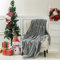 VOTOWN HOME Kuscheldecke Flauschig Decke, Warme Weiche Fleece für Sofa Bett Couch, Oeko-Tex zertifizierte Kuscheldecke XXL, 220x240 cm Dunkelgrau