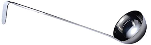 DOITOOL 1pezzi Cucchiaio Acciaio Inossidabile Con Manico Lungo Cucchiaio Per Zuppe e Salse Design Semplice e Funzionale Di Capacità Per Cucine Domestiche e Ristoranti