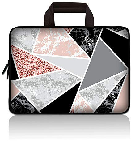 HAPLIVES 11'' 11.6'' 12'' 12.1'' 12.5'' inch Laptop Carrying Bag Chromebook Case Notebook Tablet Cover Neoprene Sleeve Fit Apple MacBook Air Samsung Google Acer HP DELL Lenovo Asus (Stripe Marble)