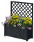 Wooden Trellis Box 90cm - Charcoal (FSC 100%)