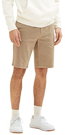 TOM TAILOR Herren Slim Chino Bermuda Shorts mit Stretch