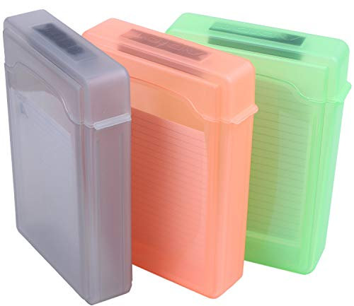 Dasertoe 5 PCS 3.5 Portable IDE Sata HDD Boitier Externe Drive Etui Case Disque Dur Protection Plastique Couleurs aleatoires