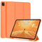 FANSONG Case for iPad Pro 11 inch 2022,Cover for iPad Pro 11 inch 2021 2020 2018 TPU with Auto Wake/Sleep Support 2nd Pencil Charging Smart Cover Magnetic Closure Trifold Stand Pencil Holder (Orange)