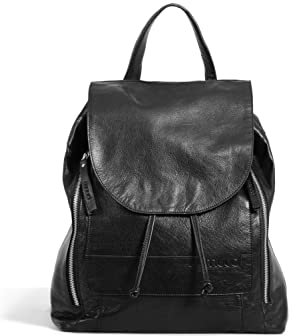 muud Gimo handgefertigter Rucksack aus Leder Black