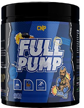 CNP Professional Full Pump, Strong Stim Free Energy and Muscle Pumps Pre-Workout, 20/40 Servings, 300g, 4 Flavours Available (Mr B)