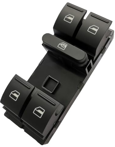 GEEANDLY Fensterheber Schalter Fensterheberschalter 1K4959857B Kompatibel für Jetta für Golf Polo für Passat Caddy für Tiguan Touran
