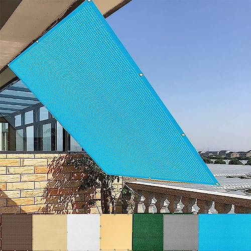 Tenda a Vela 4x8.5m Divisori e Protettivi Vela Ombreggiante Rettangolare per Balcone da Giardino per Esterno, Piscina, Blu