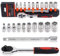 Swpeet Lot de 12 clés à cliquet 1/4 avec 10 douilles de 4 à 13 mm et douilles à cliquet à dégagement rapide et barre d'extension de 10 cm pour réparation à domicile, garage, atelier, bricolage
