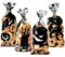 40 Stück 4 Designs Halloween Geschenktüten Beutel Taschen Süßigkeiten Tüten Candy Bags Bonbontüten Partytüten Zellophantüten Dekoration Geschenke für Partys Süßigkeitentüten (Transparent)