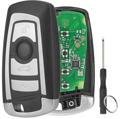 Porte-clés intelligent 868 MHz 4 boutons pour BMW Série 5 6 7 X3 X4 F19 F11 F06 F22 F13 F01 F02 F25 F26 CAS4+FEM avec porte-clés tournevis