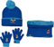 Ensemble Bonnet Gants cache cou Mickey (snood ou tour de cou double a l'interieur) (Set gants bonnet avec cache cou Mickey)