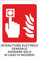 M-ITALY CARTELLO SEGNALETICO - INTERRUTTORE ELETTRICO GENERALE AZIONARE SOLO IN CASO DI INCENDIO - Adesivo Extra Resistente, Pannello in Forex, Pannello In Alluminio (15x10, Adesivo)