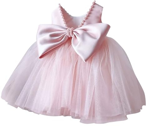 Enfants Bébé Filles Robe Tutu à Pois pour Fête de Noël Carnaval Anniversaire Costume 1 2 3 4 5 6 7 8 9 10 Ans F13,Rose,3-4 Ans