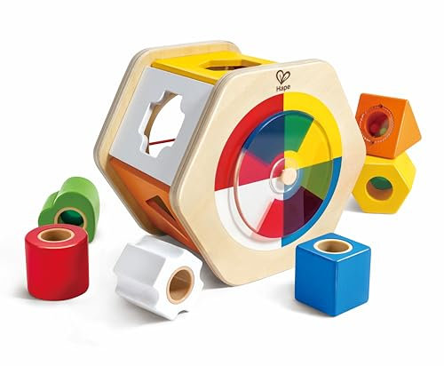 Hape Wunderbarer Formsortierer, kreatives und Lernförderndes Holzspielzeug für Kinder, ab 12 Monaten