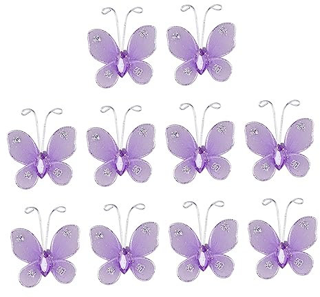 Operitacx 50 Stück Siebgewebe aus Metall Hochzeitsdekorationen drahtgitter maschendraht Wohnkultur Ornament Schmetterling selber Machen Simulation Schmetterling schmücken Gittergewebe