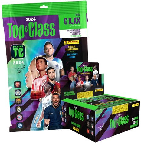 Generisch FIFA Top Class 2024 - Trading Cards - 1 Starter + 1 Display (24 Booster)