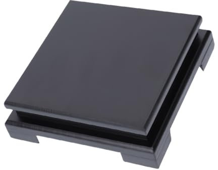 BESPORTBLE 2 Stück Quadratischer Sockel Action-Figurenständer Orientalischer Vasenständer Quadratischer Vasenständer Stein-Präsentationssockel Mini-Vasen Lichtsockel
