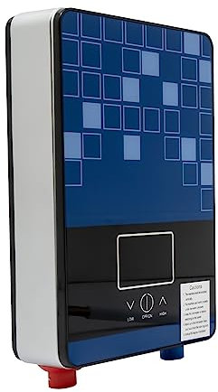 6500 W, scaldabagno elettrico ad acqua calda 220 V, set doccia digitale con kit doccia da 30 a 55 °C, riscaldamento istantaneo, senza serbatoio, regolazione costante della temperatura per cucina e