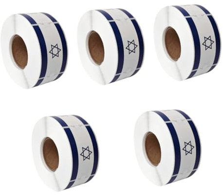 NUOBESTY 5rollen Flagge Aufkleber Wasserdichte Sticker Für Laptop Scrapbooking Und Journals Teiliges Mit Patriotischem Design Und Langlebigen Materialien